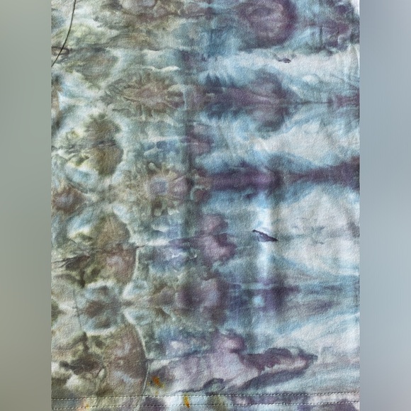 Sea Meets Sand: One of a Kind Ice Dyed Toddler Tee sz 2T Blue/Green/Brown/Purple - Picture 4 of 10